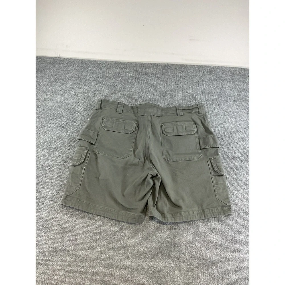 Duluth Trading Flex Fire Hose Cargo Shorts Men's 42 Relaxed Fit Gray Utility